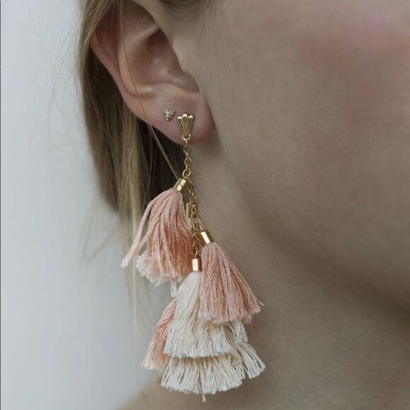 NWT Ettika Los Angeles Daydreamer Tassel Earrings - Picture 7 of 7